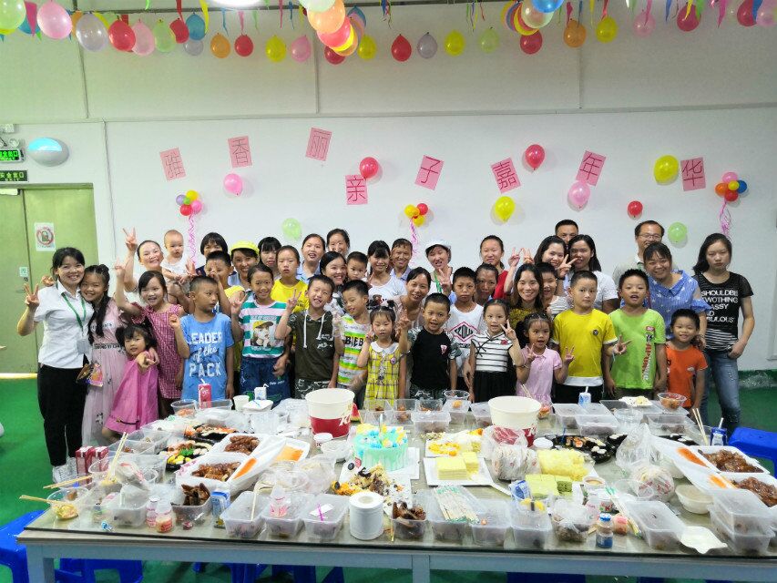 當(dāng)生產(chǎn)旺季迎來小候鳥，雅香麗百忙之中為員工舉辦親子活動(dòng)